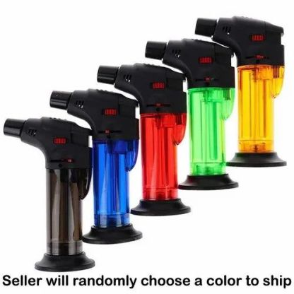 Jet Flame Gas Lighter, Windproof ABS Strong Plastic Handy Liter, Built-in Safety Lock, Multicolored Pack of 2 @ Just Rs.499/-