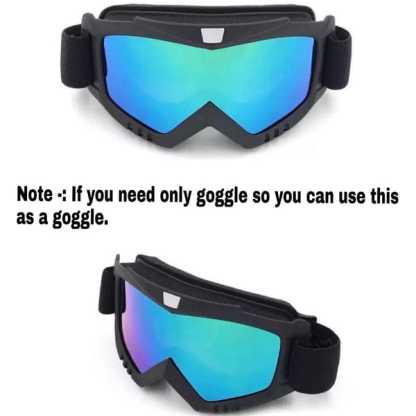Transparent Full Faceshield Reusable Dustproof Anti-fog Mask Safety Glasses @ Just Rs.499/-