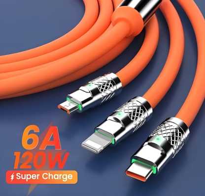 Fast Charging Data Cable 3 in 1 @ Just Rs.499/-