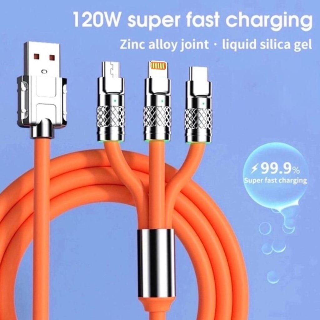 Fast Charging Data Cable 3 in 1 @ Just Rs.499/-