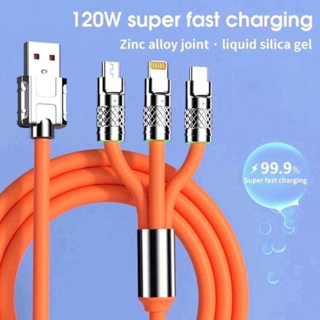 Fast Charging Data Cable 3 in 1 @ Just Rs.499/-