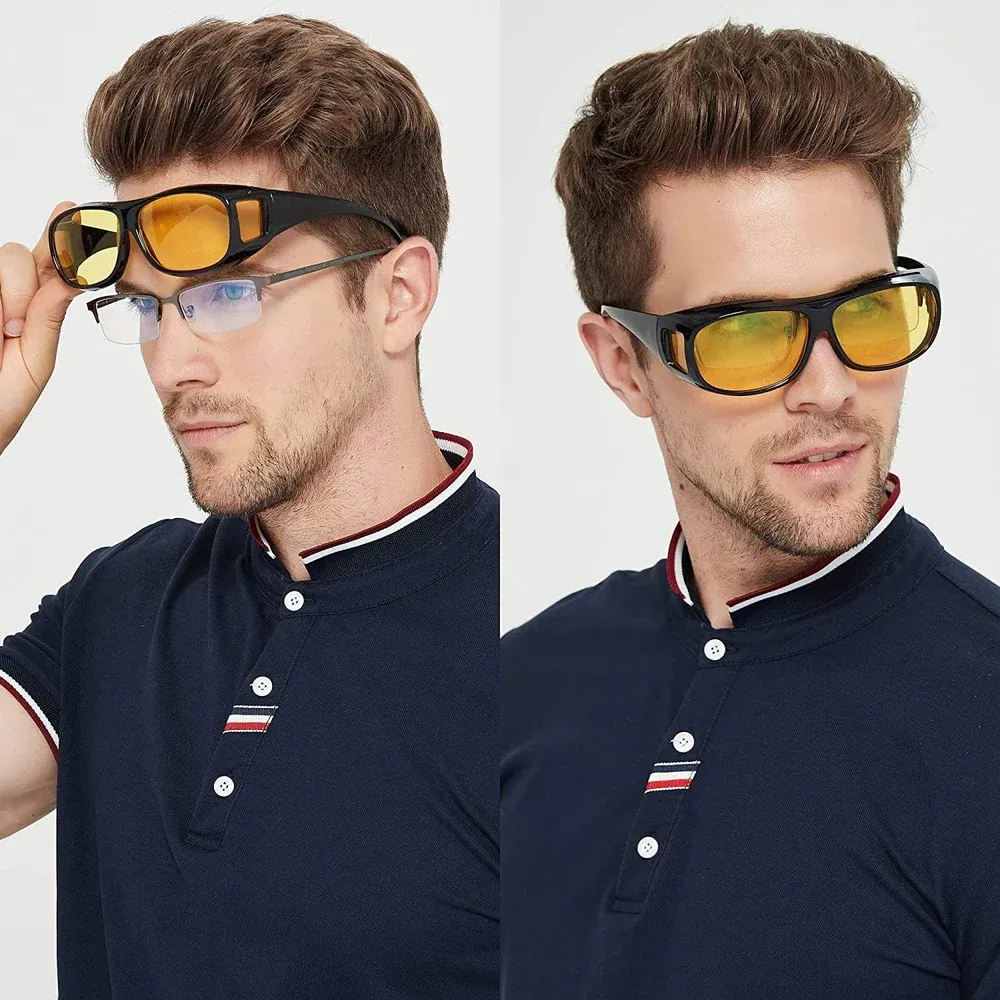HD Night Vision Glasses With Free Transparent Earbud @ Just Rs.599/-