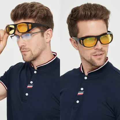 HD Night Vision Glasses With Free Transparent Earbud @ Just Rs.599/-