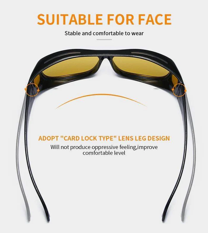 HD Night Vision Glasses With Free Transparent Earbud @ Just Rs.599/-