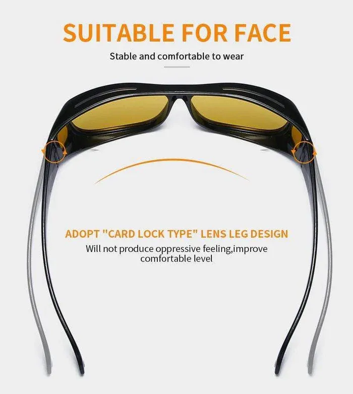 HD Night Vision Glasses With Free Transparent Earbud @ Just Rs.599/-