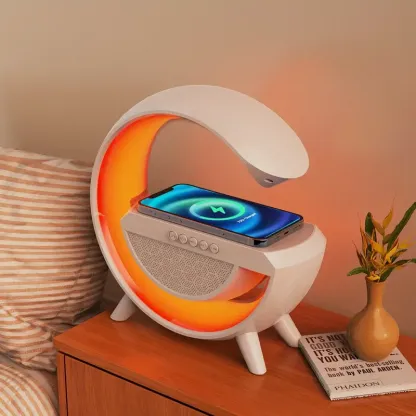 G Shape Wireless Speaker with Color Night Lamp @ Just Rs.799/-