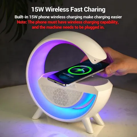 G Shape Wireless Speaker with Color Night Lamp @ Just Rs.799/-