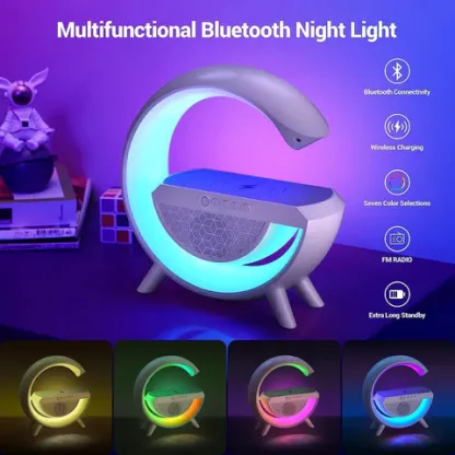 G Shape Wireless Speaker with Color Night Lamp @ Just Rs.799/-