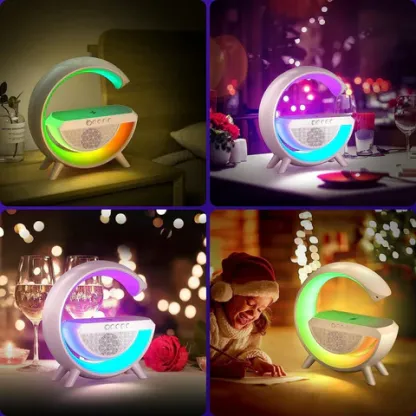 G Shape Wireless Speaker with Color Night Lamp @ Just Rs.799/-