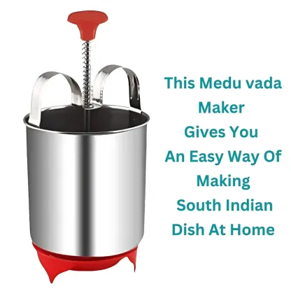 Stainless Steel Medu Vada Maker With Stand @ Just Rs.399/-