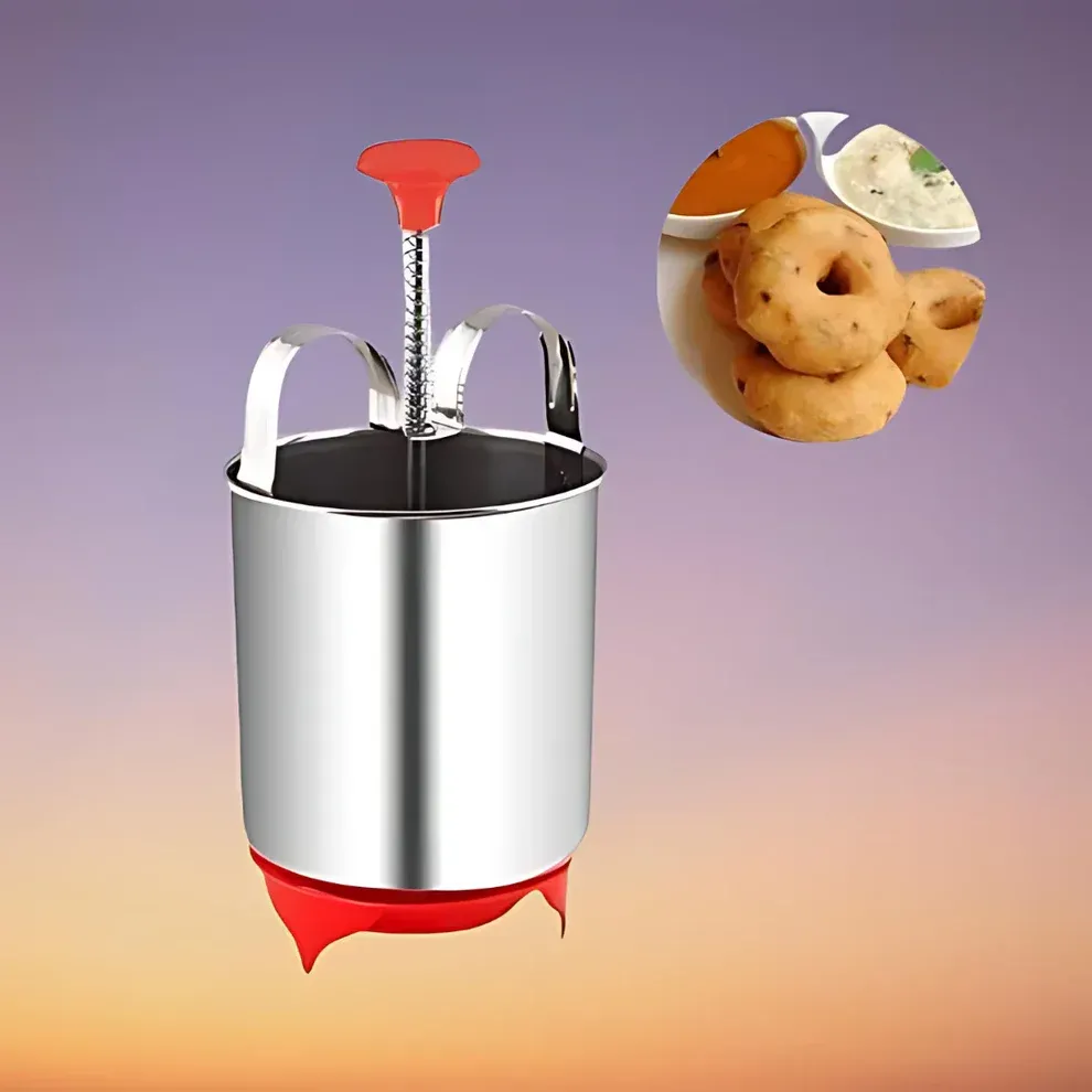 Stainless Steel Medu Vada Maker With Stand @ Just Rs.399/-