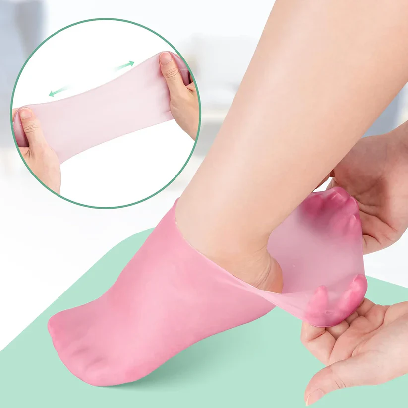 Foot Spa Pedicure Silicone Socks For Men & Women (Free Foot Moisturizer Cream) @ Just Rs.499/-