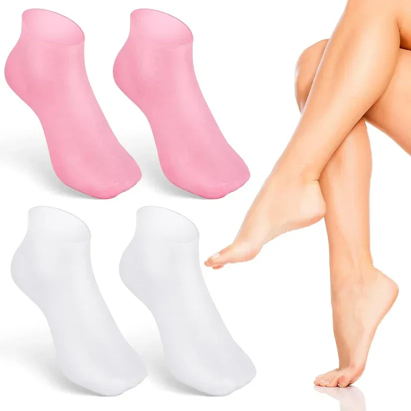 Foot Spa Pedicure Silicone Socks For Men & Women (Free Foot Moisturizer Cream) @ Just Rs.499/-
