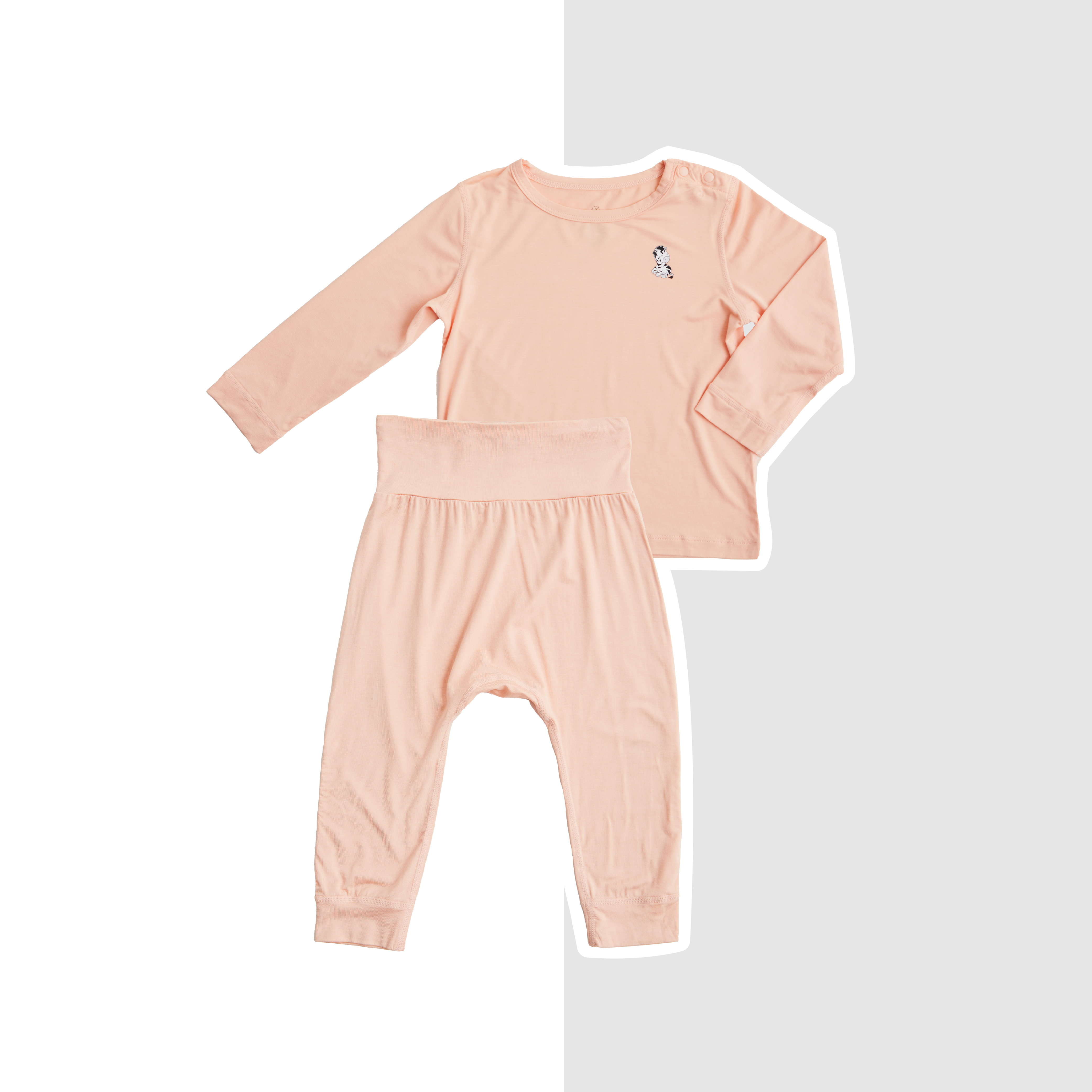 Baby Long Sleeve Sleep Wear Set (0-2Yrs) Coral