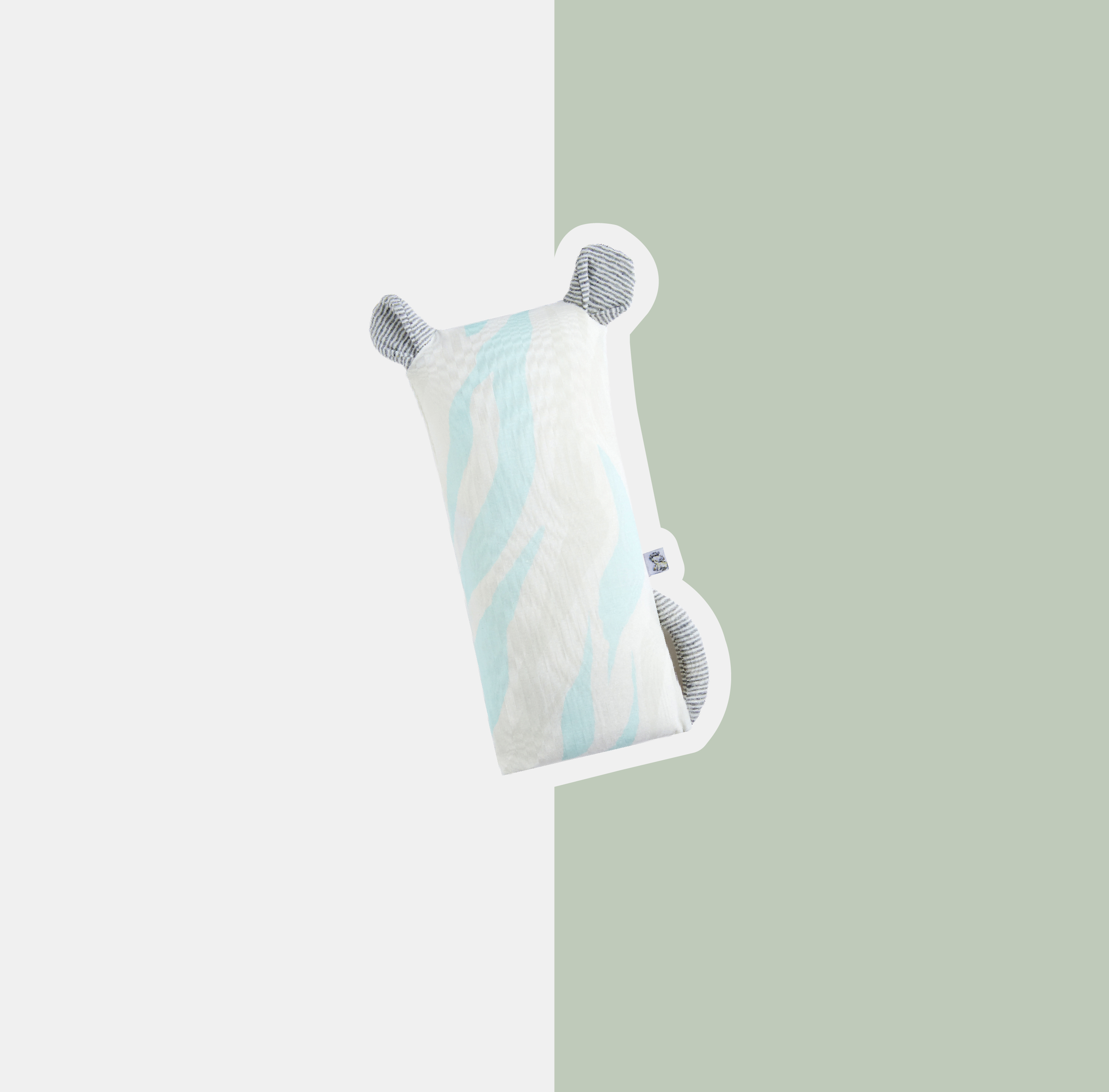 Little Zebra (Small) HugHug Pillow 2 Colors Stripe (13x30cm)