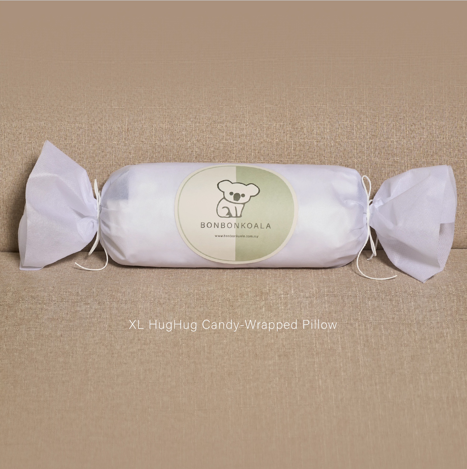 NEW HugHug Pillow (Extra Large) Koala Cozy Taupe (32x90cm)