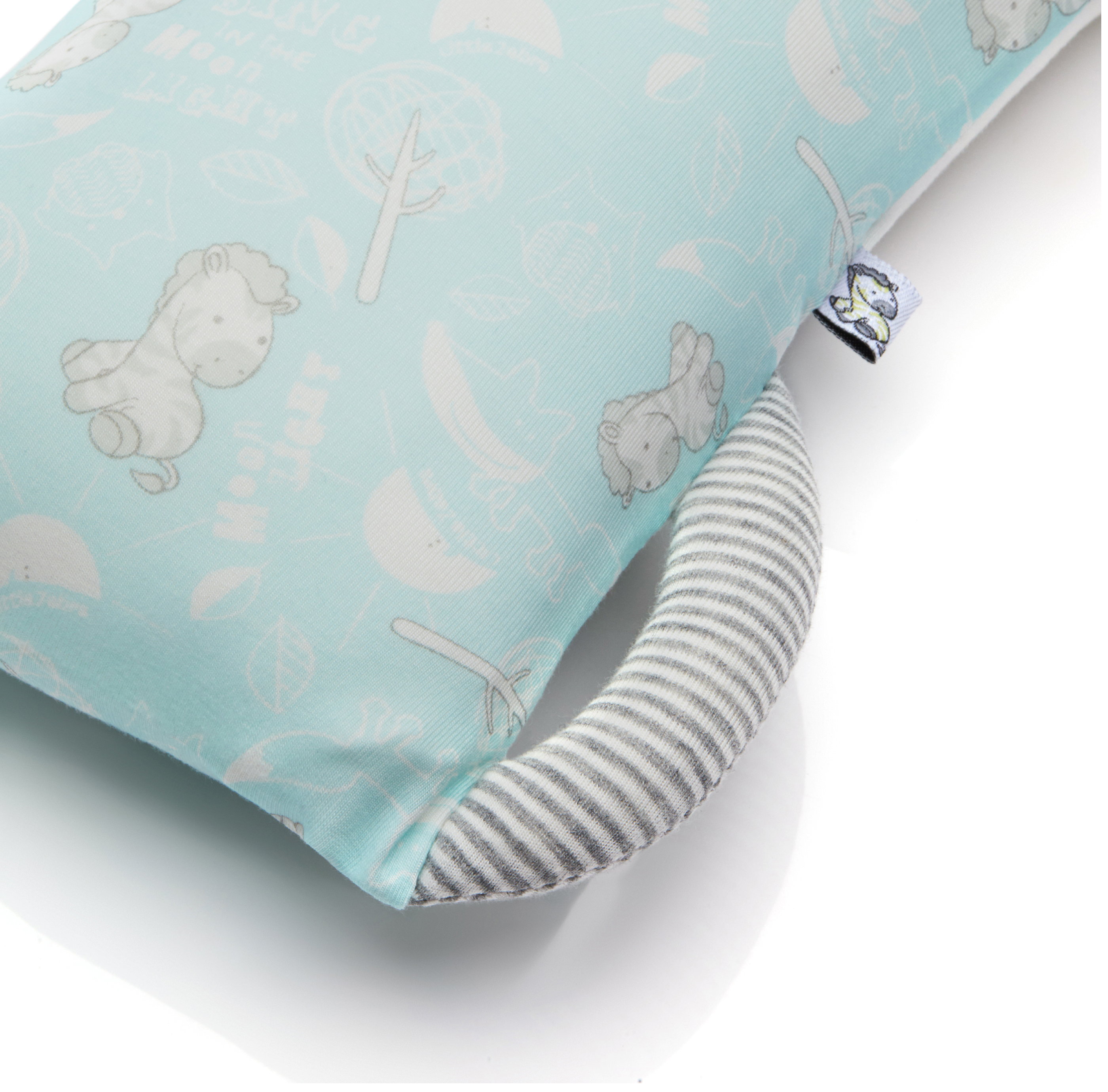 HugHug Pillow Little Zebra & Fox (S size 13x30cm)