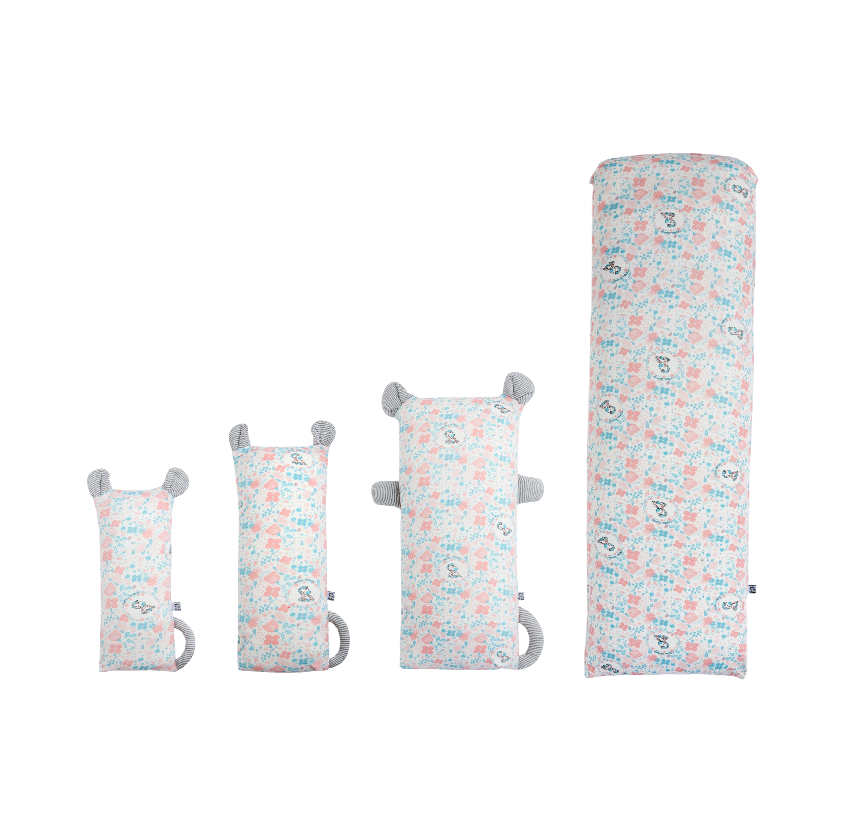 (Large) HugHug Pillow 2 Zebra Floral (25x50cm)