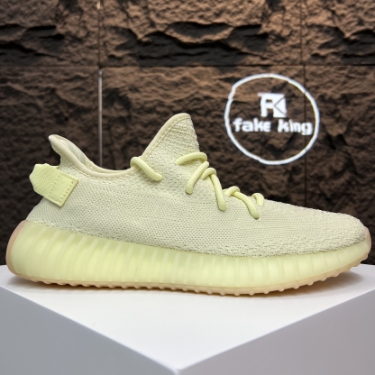 adidas originals Yeezy Boost 350 V2天使Antlia鞋帶反光版透氣輕便低幫運動休閒鞋男女同款髒黃