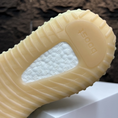 adidas originals Yeezy Boost 350 V2天使Antlia鞋帶反光版透氣輕便低幫運動休閒鞋男女同款髒黃