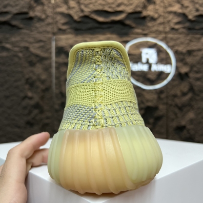 adidas originals Yeezy Boost 350 V2天使Antlia鞋帶反光版透氣輕便低幫運動休閒鞋男女同款髒黃