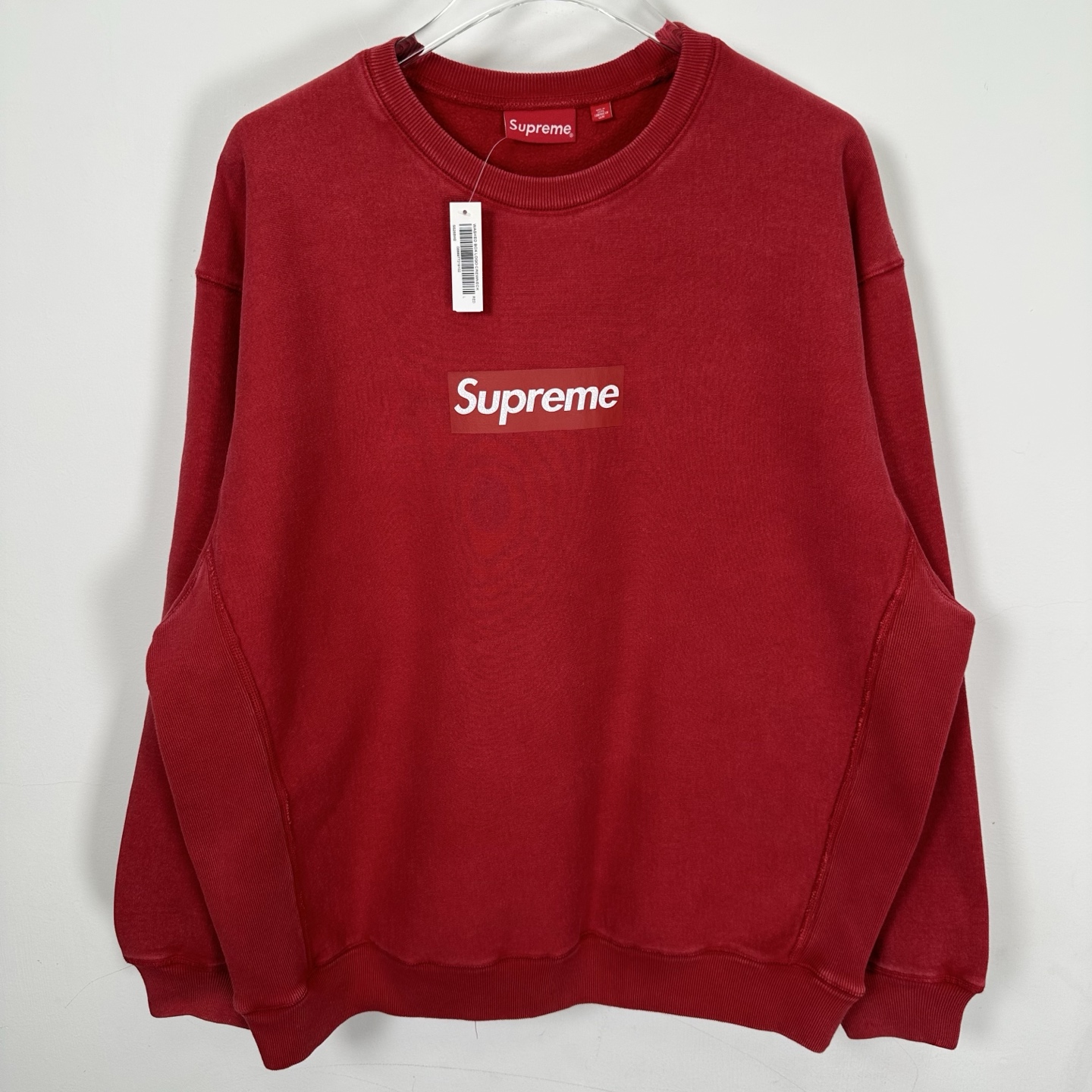裂紋洗水BOX衛衣 SUPREME 25SS WASH BOX LOGO CREWNECK 薄絨圓領衛衣