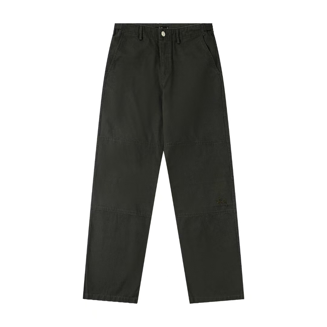 stussy 斯圖西 SS25 美式復古刺繡簡約休閒長褲