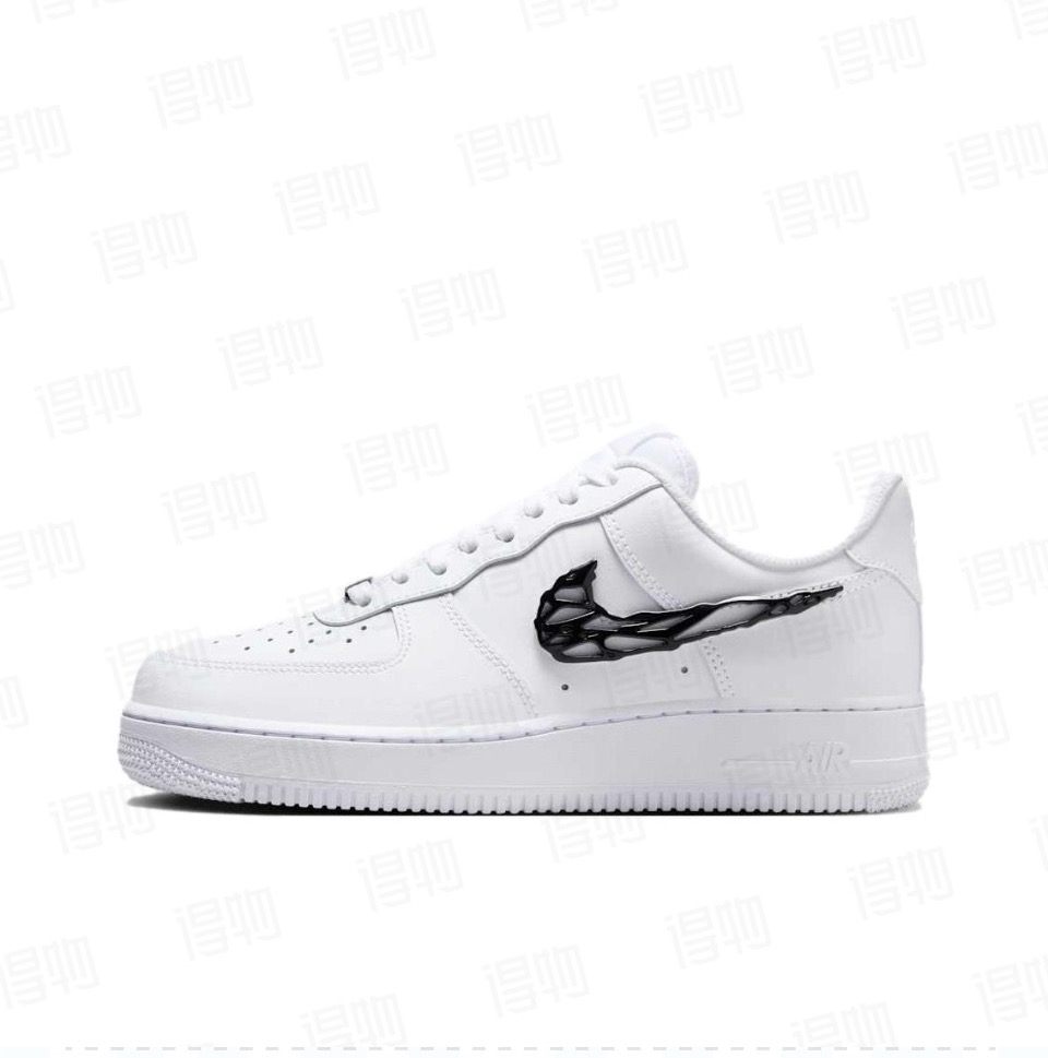 Nike Air Force 1 Low "Liquid Metal Swoosh"液體黑