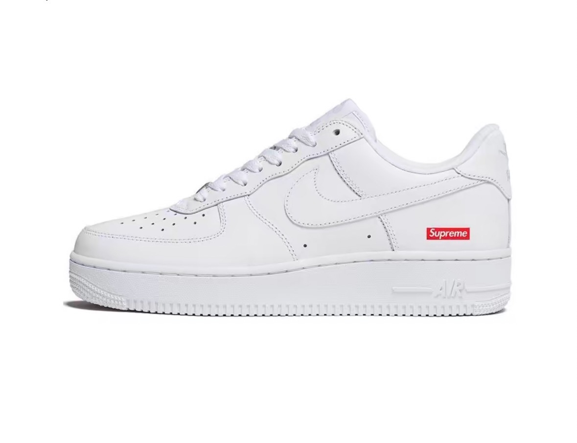 Supreme x Nike Air Force 1 box logo白色