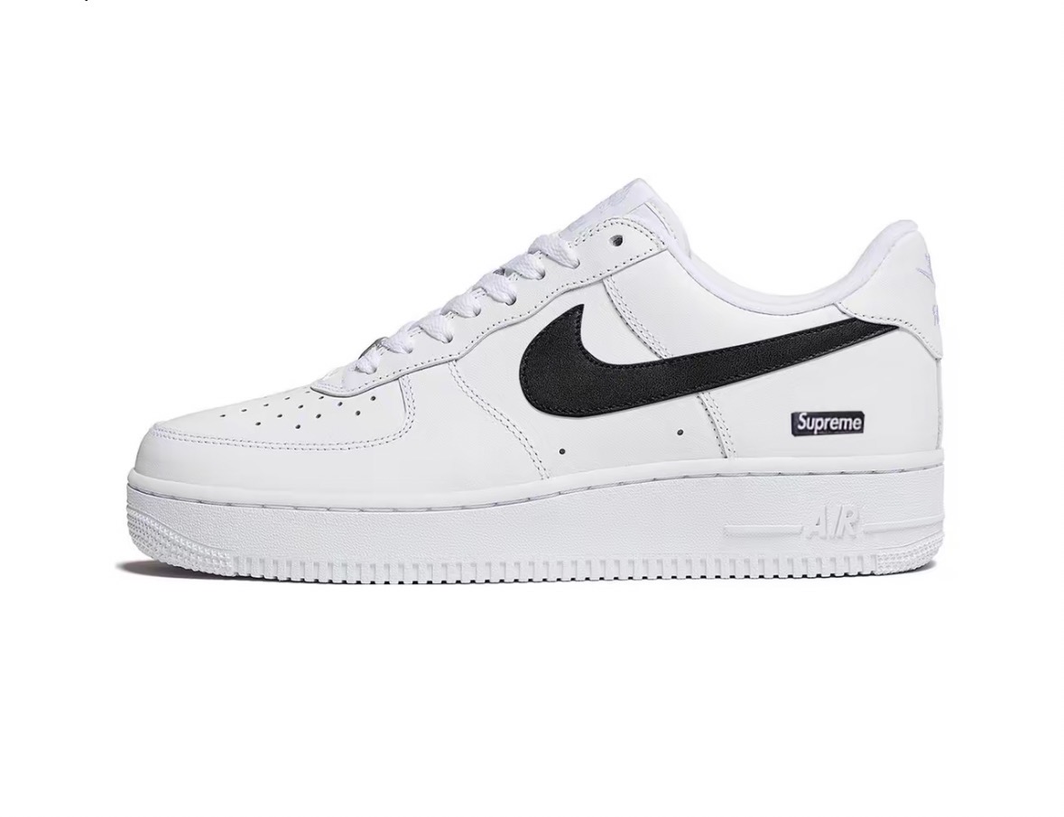 Supreme x Nike Air Force 1 box logo 白黑