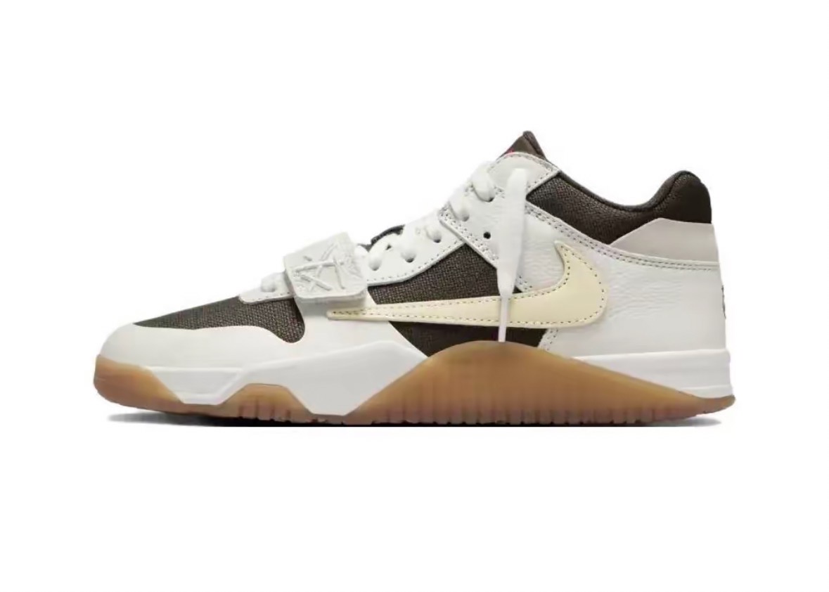 Travis Scott x Jordan Jumpman Jack 舒适 低帮 复古篮球鞋 男女同款 黑白