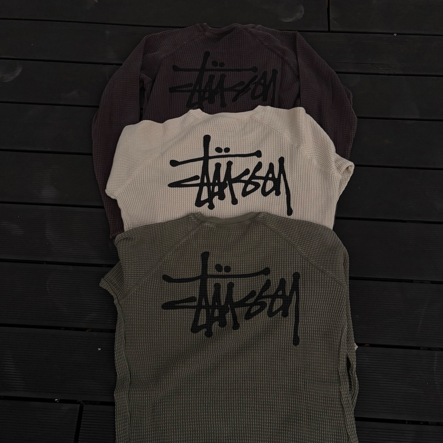 Stussy 斯圖西 FW25 華夫格長袖