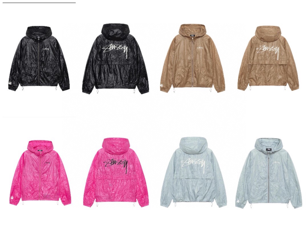 stussy24SS 斯圖西復古 褶皺紋外套