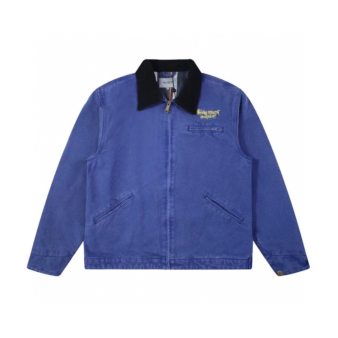 carhartt卡哈特底特律夾克聯名stussy斯圖西古著夾克外套