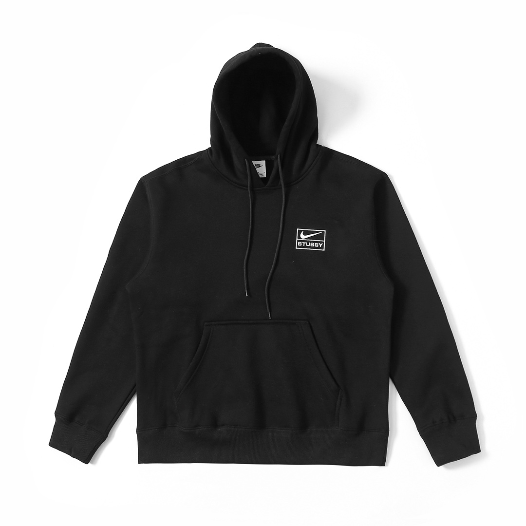 Nike x Stussy 耐克 斯圖西聯名 23SS 純色刺繡 logo 連帽加絨衛衣