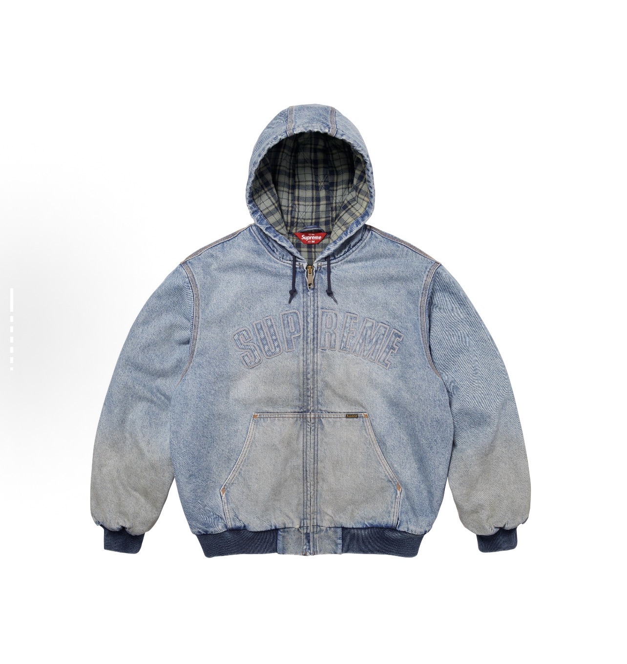 Supreme FW25 WEEK1 反光弧形連帽工裝夾克