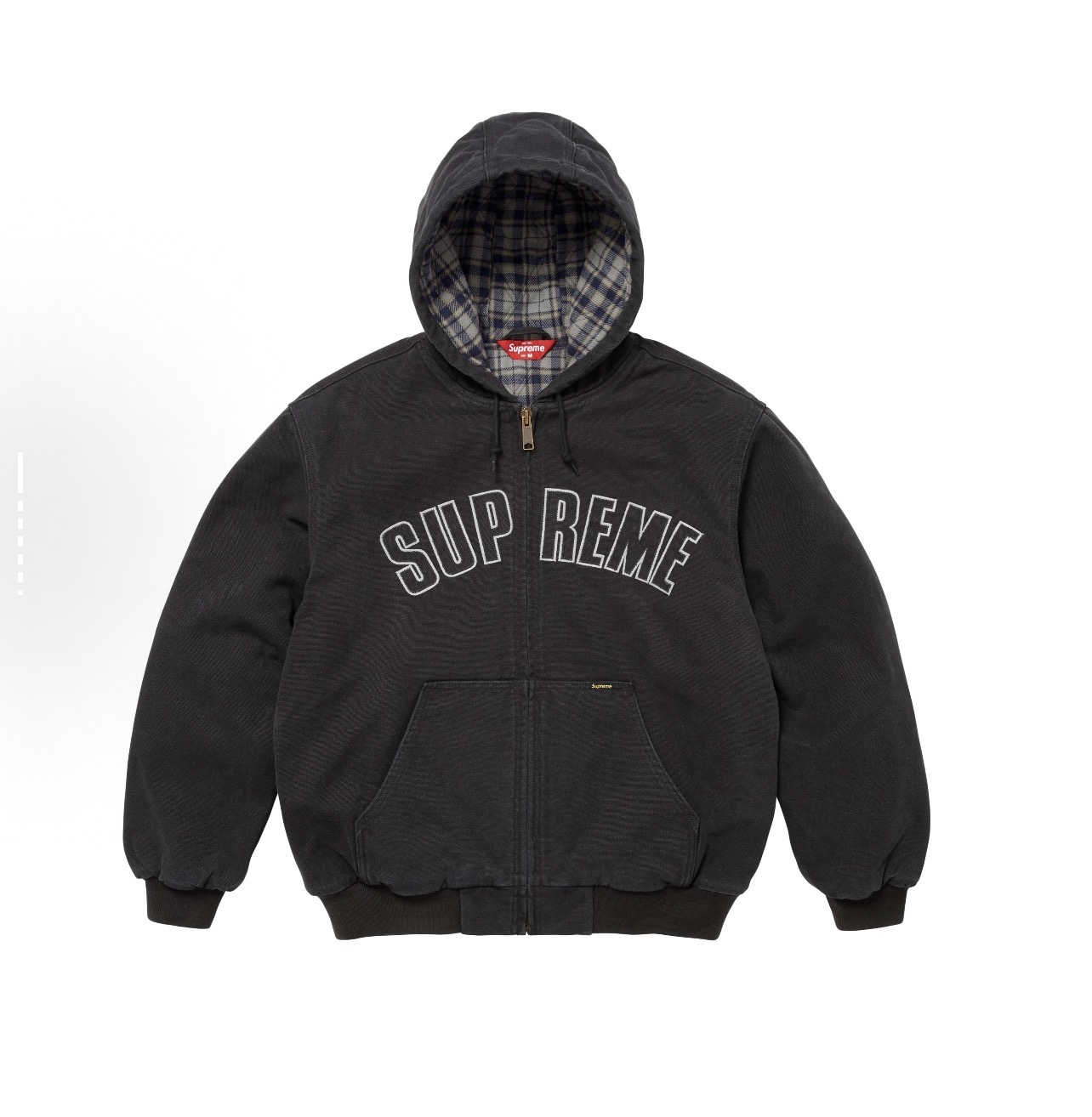 Supreme FW25 WEEK1 反光弧形連帽工裝夾克