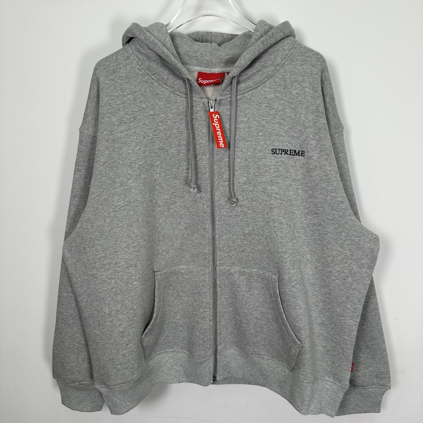 SUPREME FW25 IDGAF ZIP UP HOODED30 刺繡LOGO髒話拉鍊帽衫/衛衣 