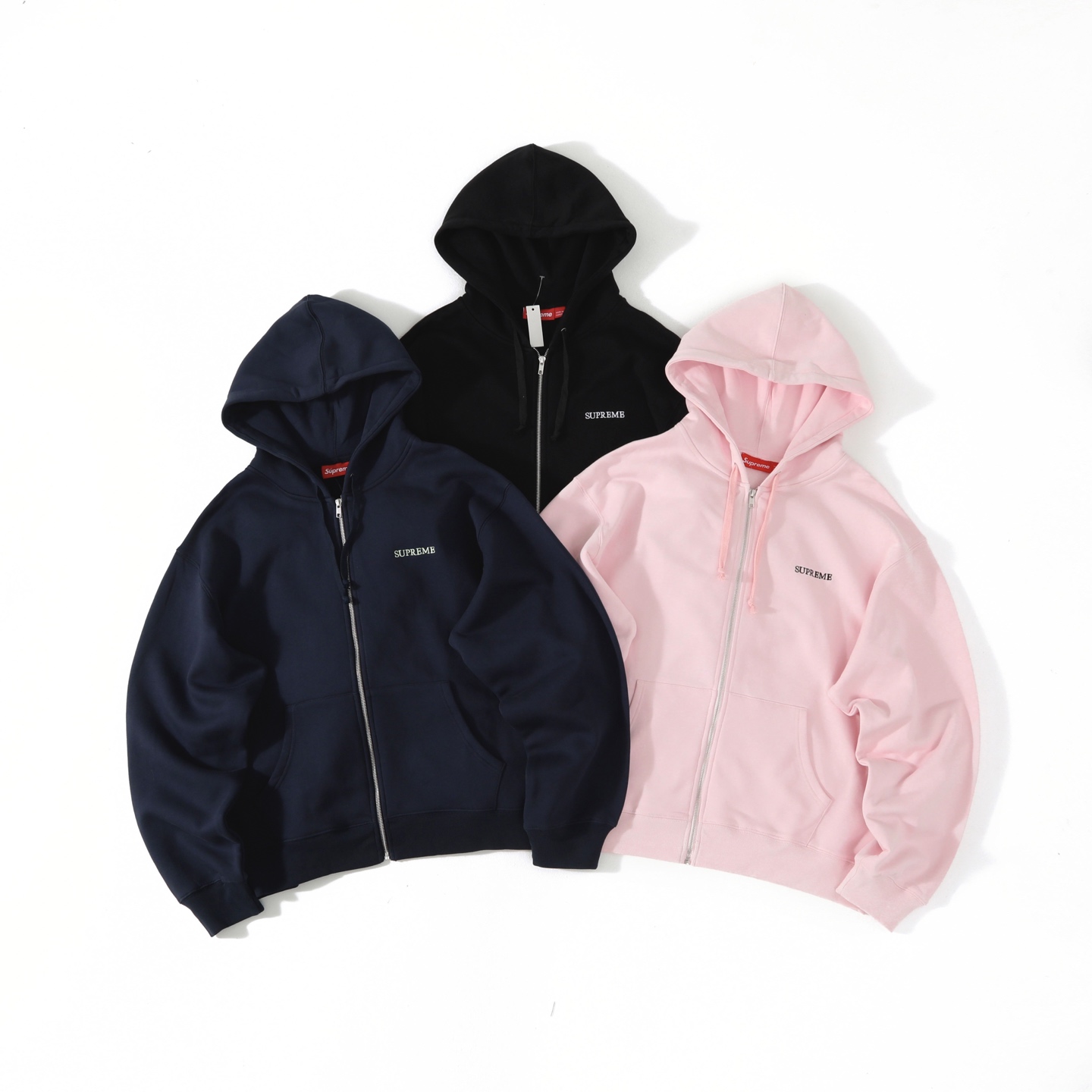 Supreme FW25 IDGAF Zip Up Hooded Sweatshirt 袖口刺繡logo拉鍊連帽衛衣