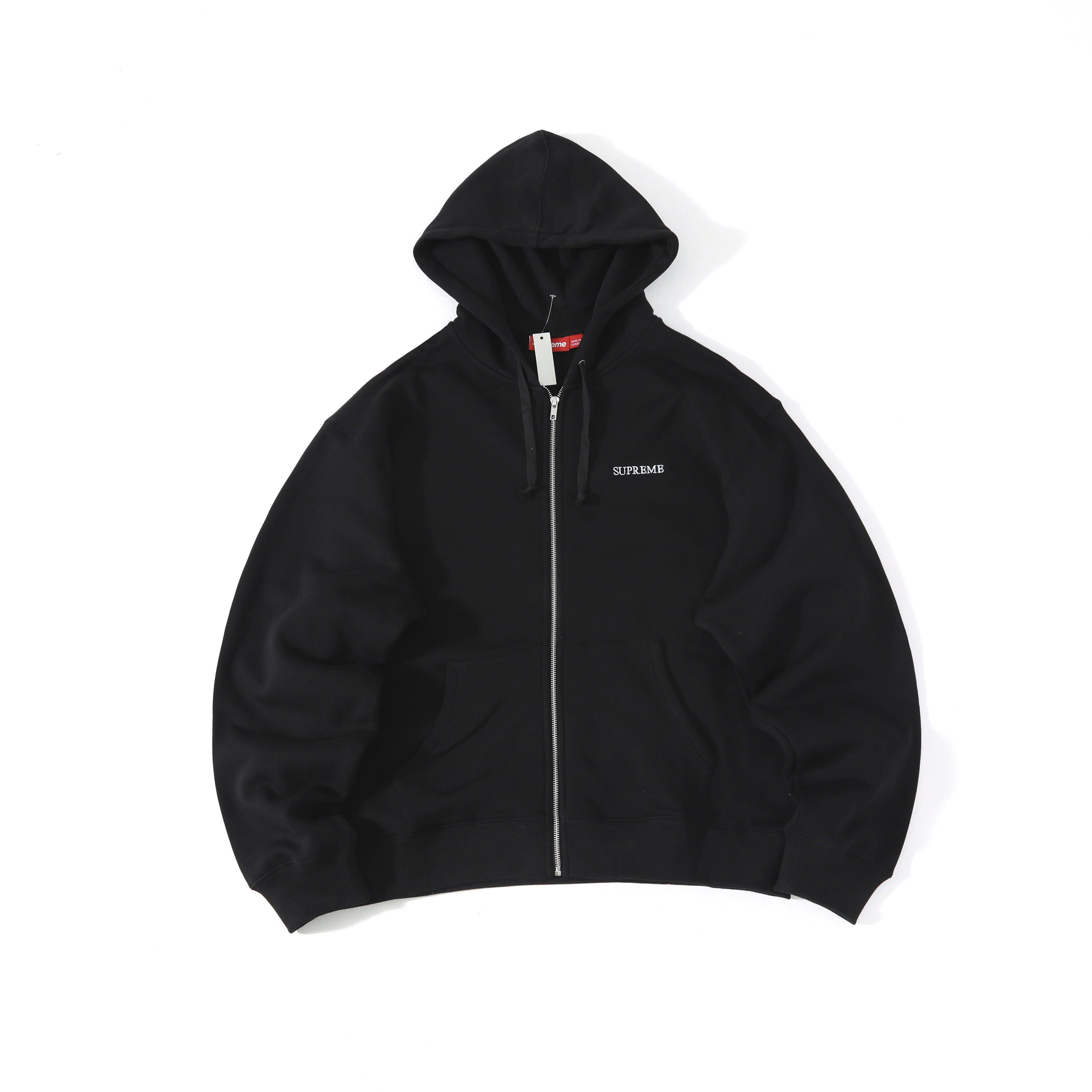 Supreme FW25 IDGAF Zip Up Hooded Sweatshirt 袖口刺繡logo拉鍊連帽衛衣