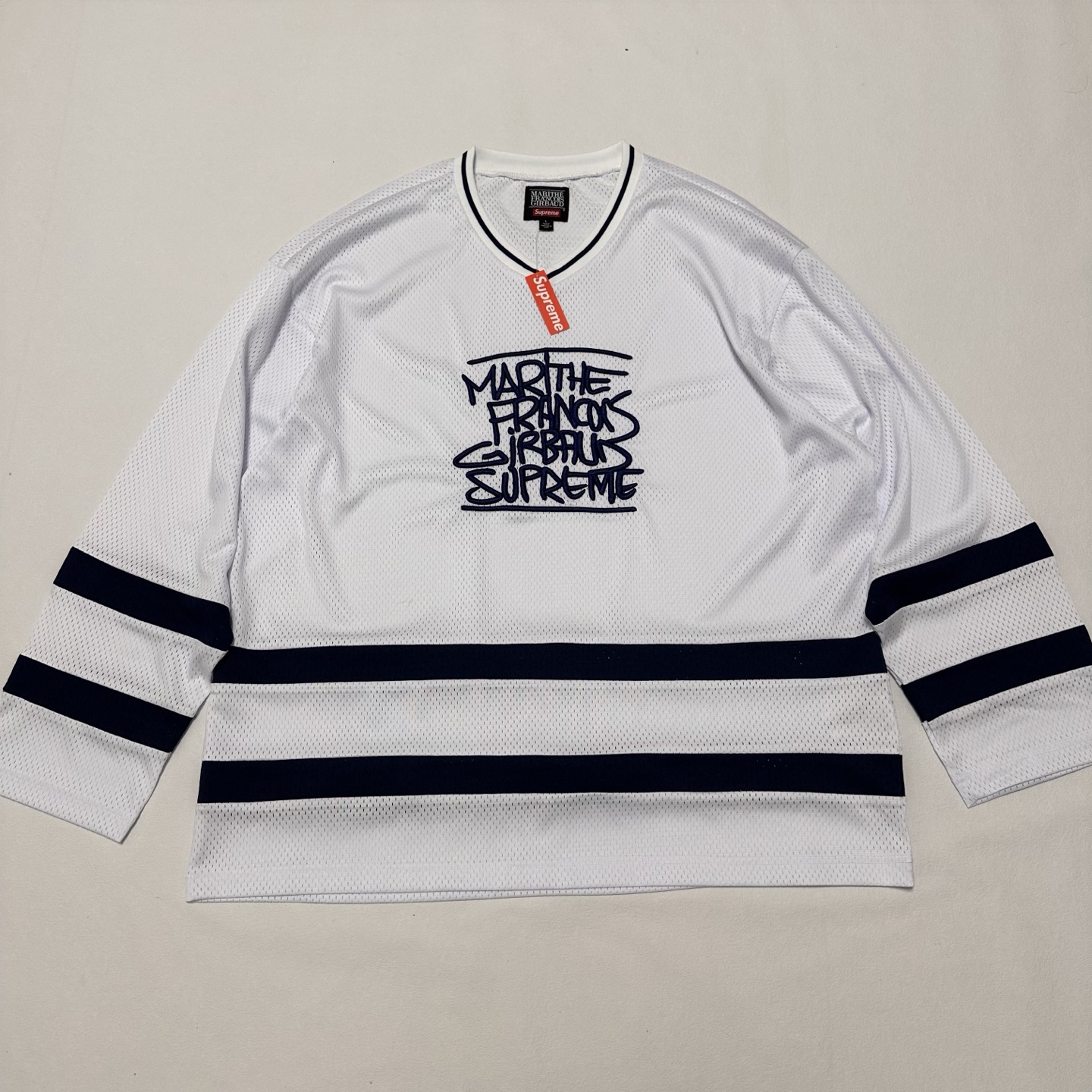 Supreme Marithé François Girbaud 聯名款 胸前刺繡logo寬鬆網眼美式潮流球衣 