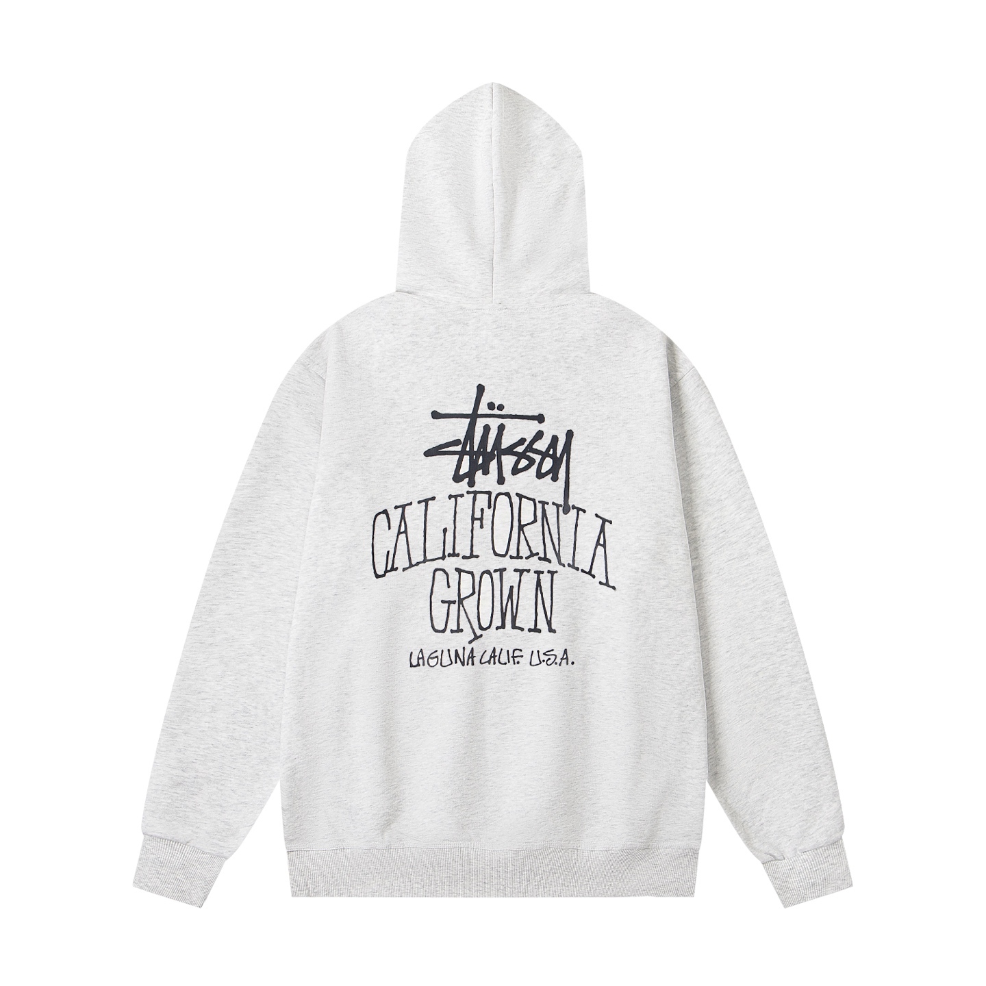 Stussy 斯圖西 FW25 SS25 CALI GROWN ZIP HOODIE 背面英文logo拉鍊連帽外套衛衣