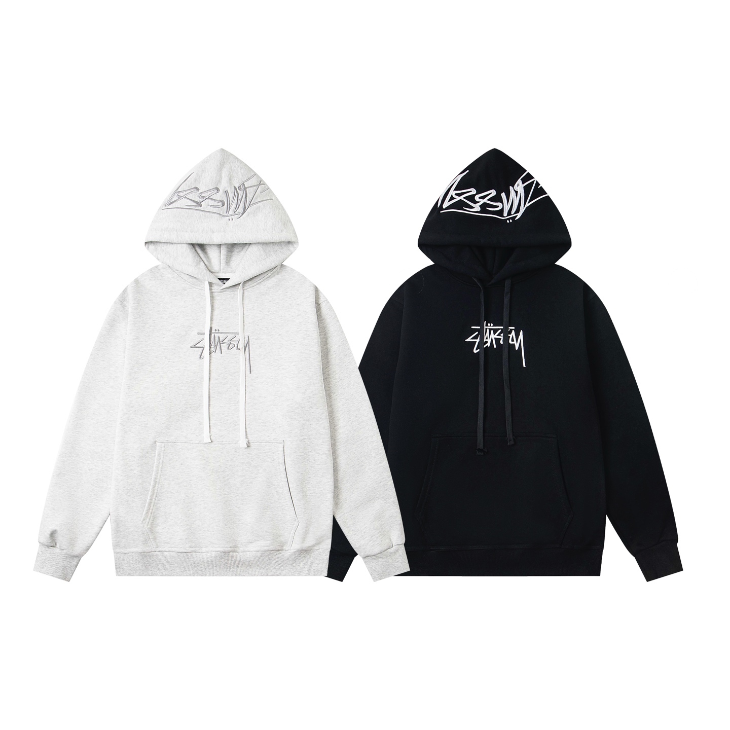 Stussy 斯圖西 SS25 連帽 logo 字母雙刺繡美式復古衛衣 