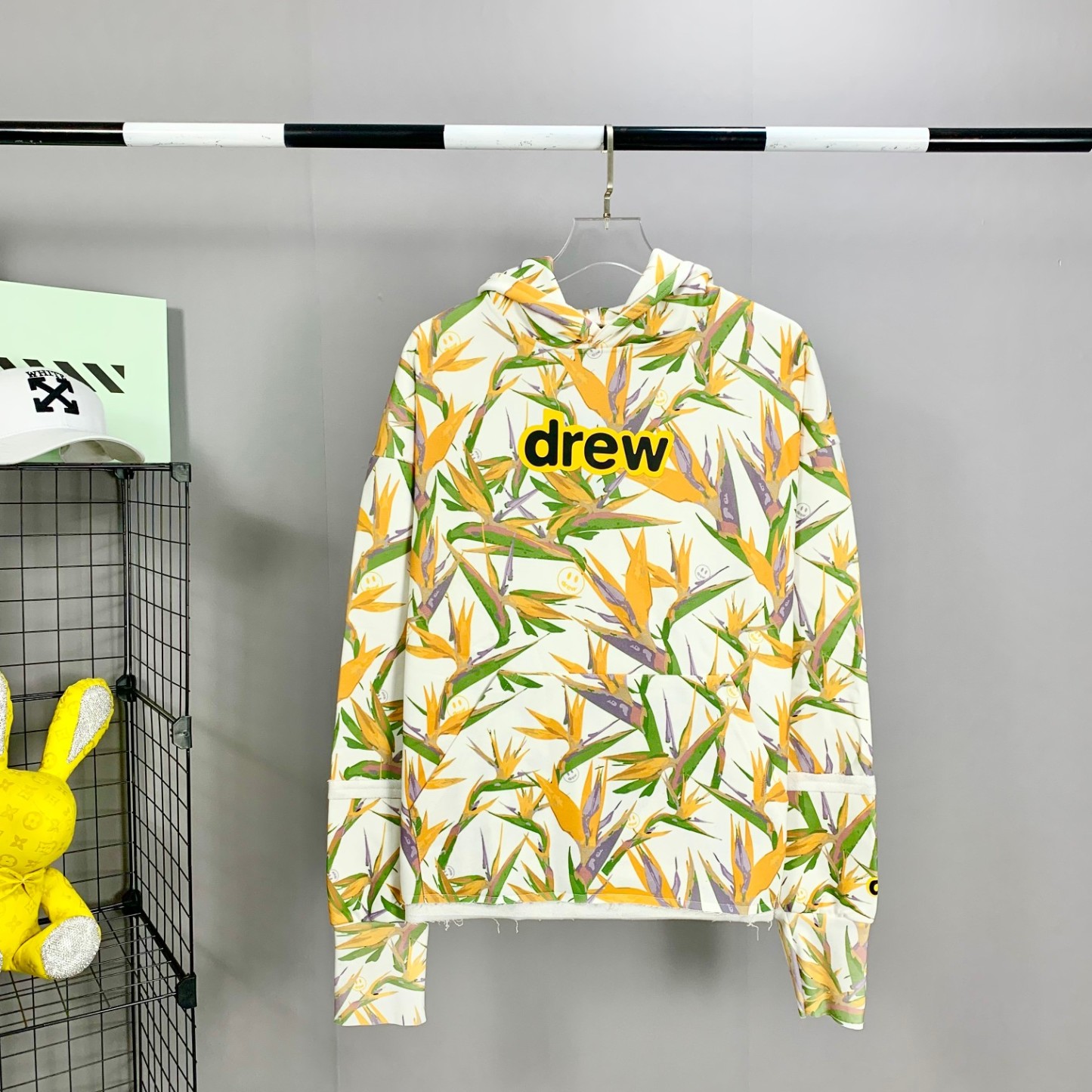 DREW HOUSE 笑臉賈斯汀比伯同款男女情侶明星同款純棉帽衫衛