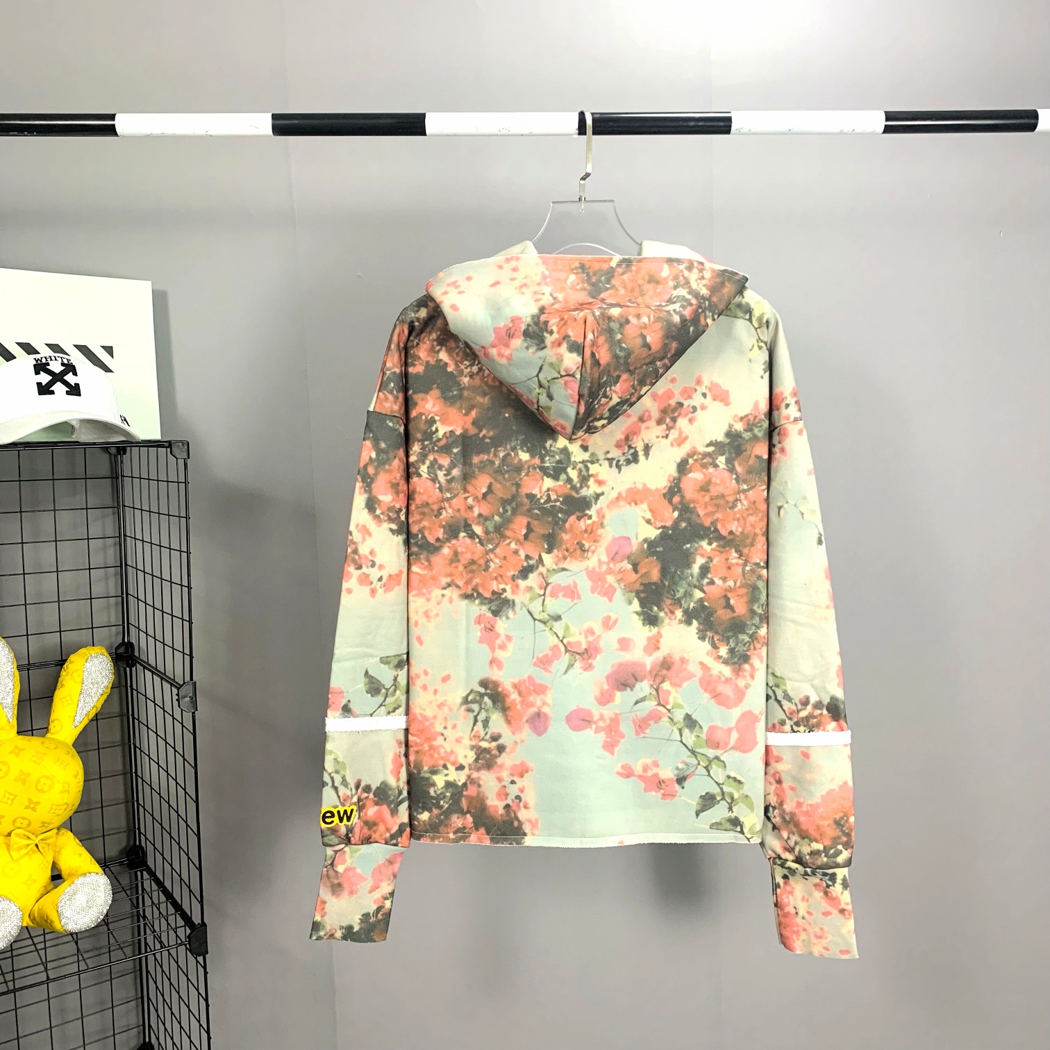 DREW HOUSE笑臉賈斯汀比伯櫻花男女情侶明星同款純棉帽衫衛衣