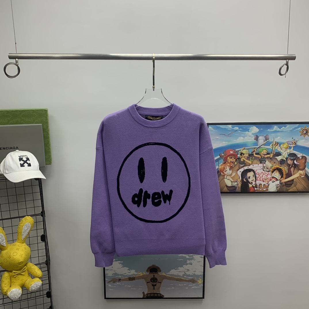 DREW HOUSE 2022新款圓領針織套頭毛衣男女同款保暖親膚毛衣