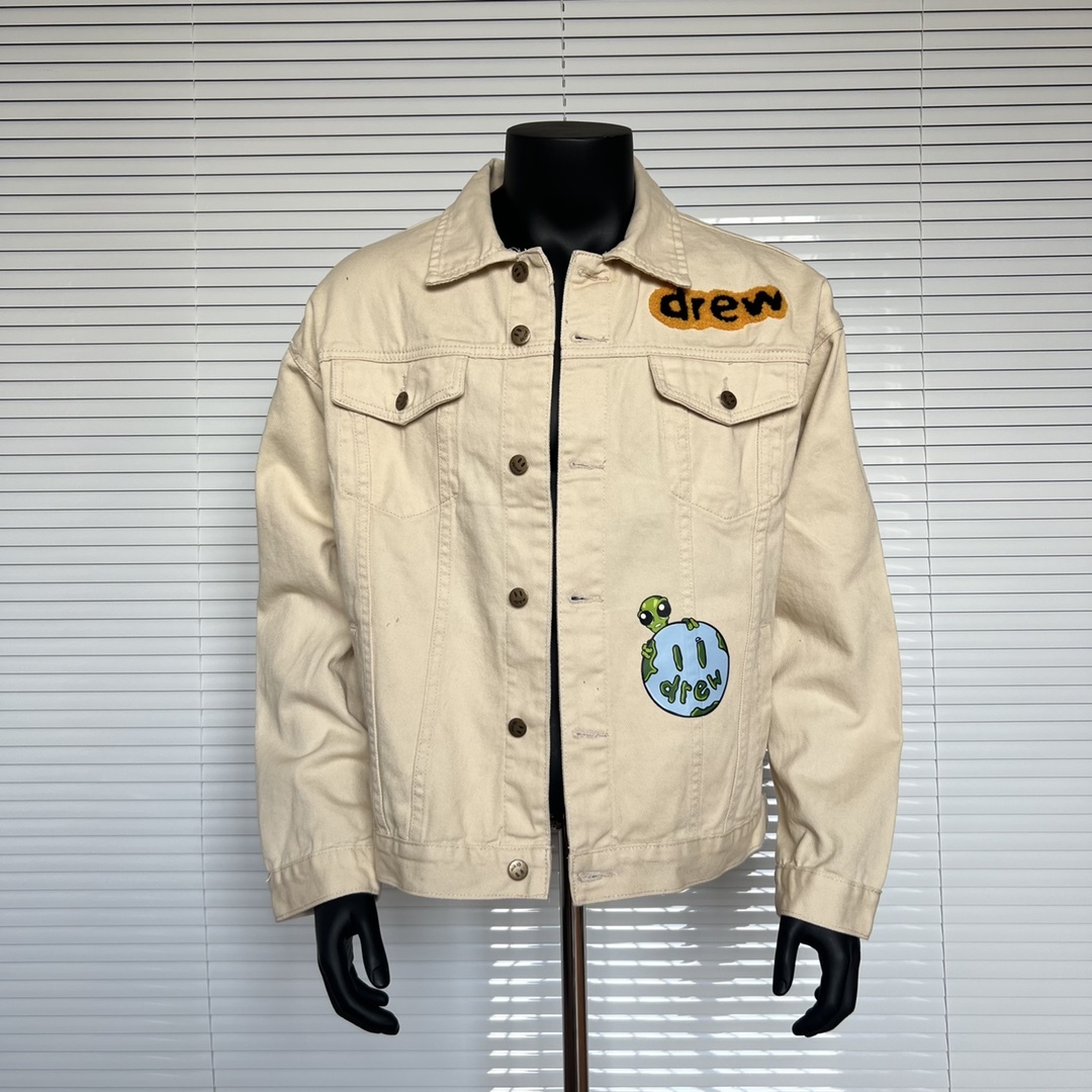 Drew House 笑臉系列字母 logo 系列男女牛仔夾克外套