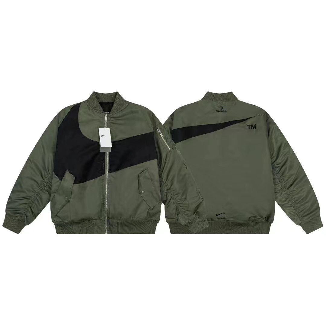 加棉NIKE耐克男子冬季新款雙面穿棒球服棉衣