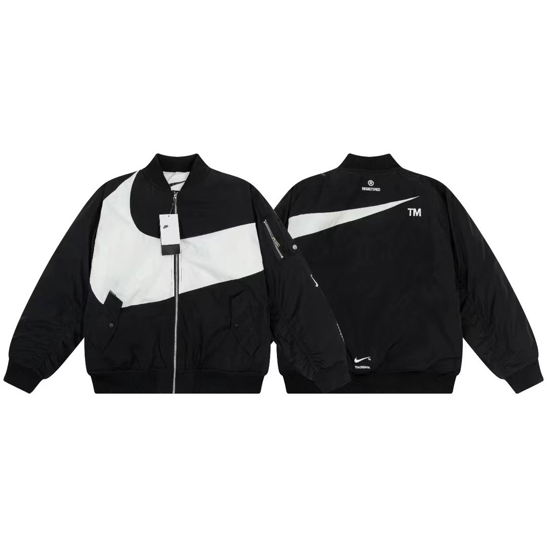 加棉NIKE耐克男子冬季新款雙面穿棒球服棉衣