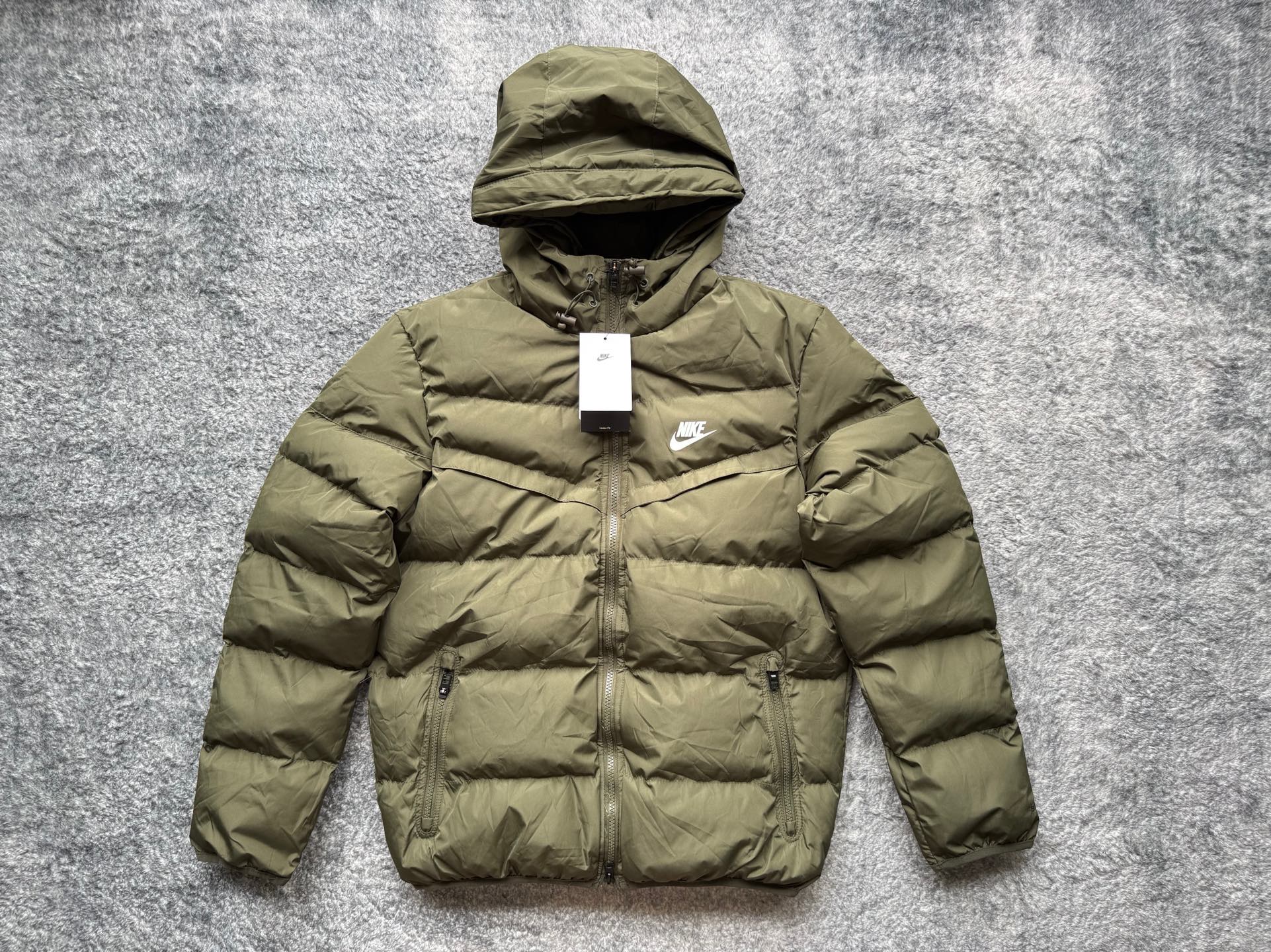 Nike風行者棉服Storm-FIT Windrunner 連帽拉鍊長袖羽絨服